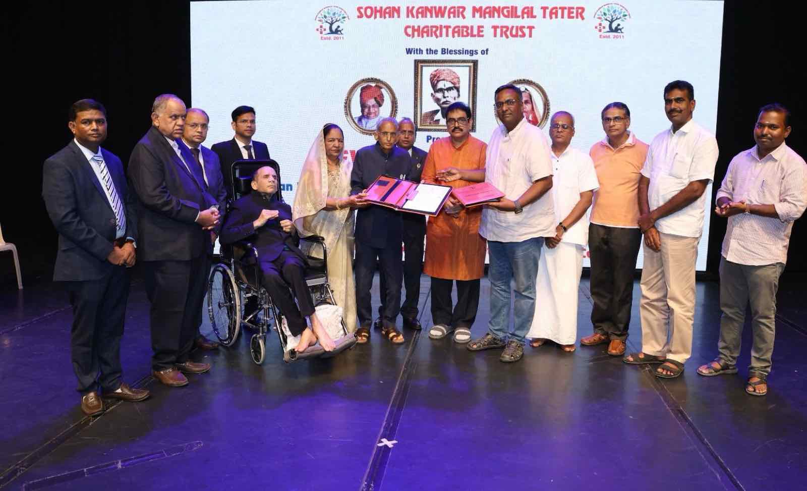 MoU Between Our Trust And Sewa Bharti Tamil Nadu For Multi-Specialty Hospital